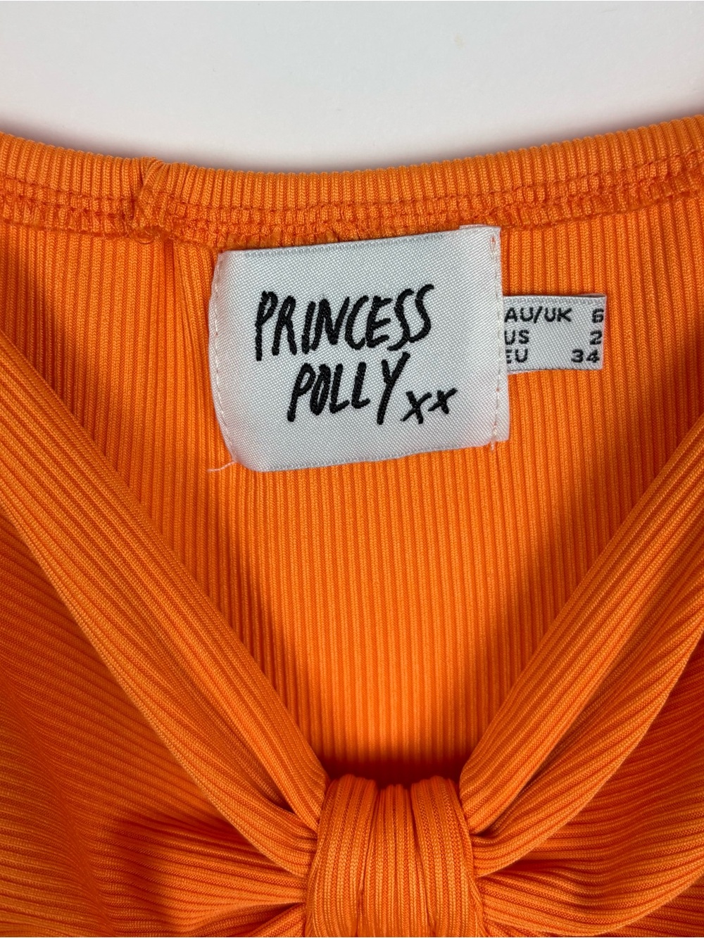 Princess Polly Marissa Mini Dress Orange Size 2 - Picture 6 of 8